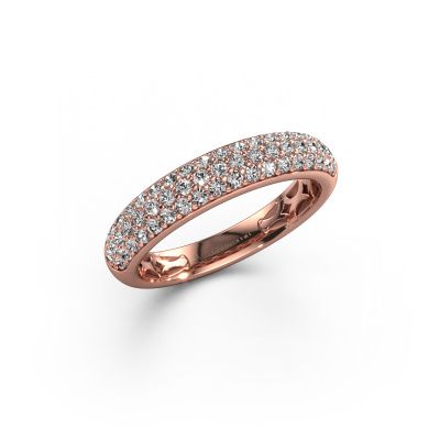 Ring Emely 4 585 rose gold zirconia 1.4 mm