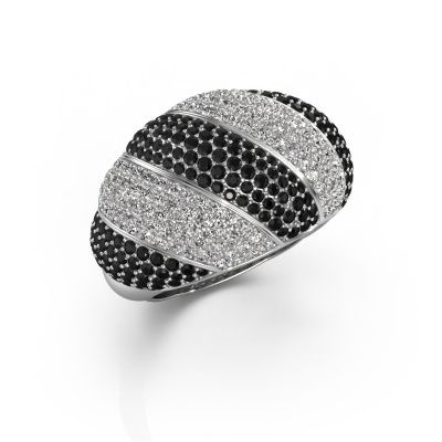 Ring Arleen 2 950 platinum black diamond 2.457 crt