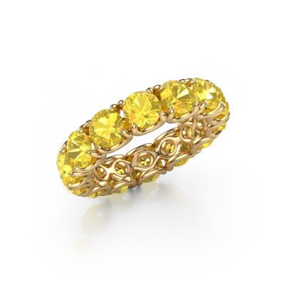 Ring Estee 4.7 585 gold yellow sapphire 4.7 mm
