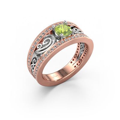 Engagement ring Julliana 585 rose gold peridot 5 mm