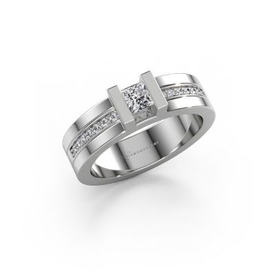Engagement ring Desire 585 white gold lab-grown diamond 0.385 crt