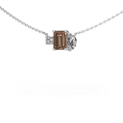 Pendant Frauke EME 585 white gold brown diamond 1.475 crt