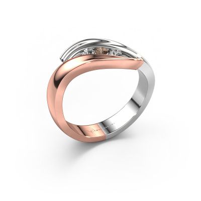 Ring Erin 585 Roségold Braun Diamant 0.145 crt