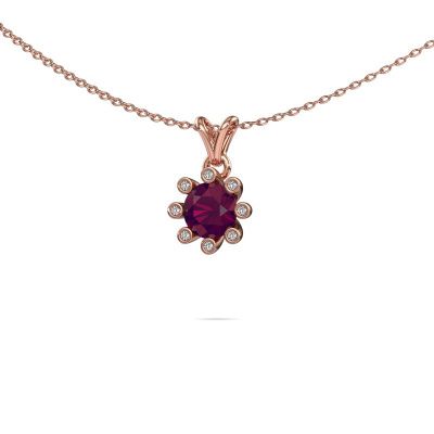 Pendant Carola 3 585 rose gold rhodolite 6 mm