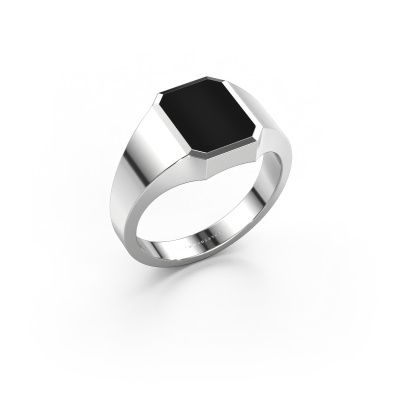 Pinky ring Lars 1 950 platinum onyx 10x8 mm