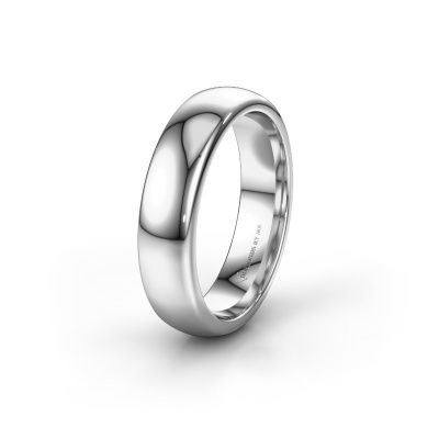 Wedding ring WH1003M26C 585 white gold ±6x2.2 mm