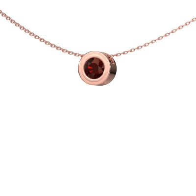 Pendant Ise 585 rose gold garnet 5 mm