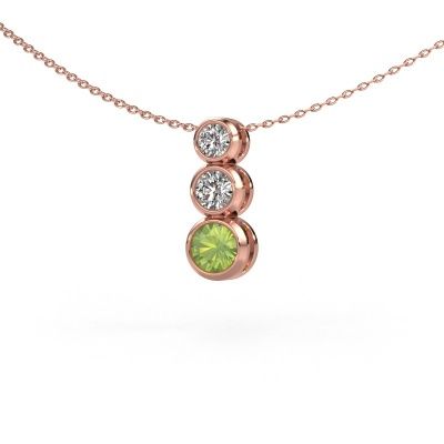 Pendant Linda 585 rose gold peridot 5 mm