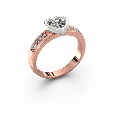 Verlobungsring Lieke Heart 585 Roségold Diamant 0.92 crt