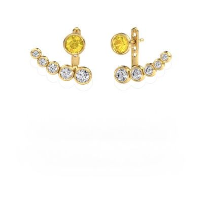 Ohrringe Wendy 585 Gold Gelb Saphir 5 mm