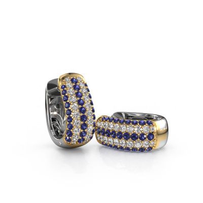 Créoles Danika 8.5 B 585 or jaune saphir 1.1 mm