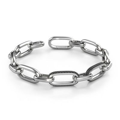 Glieder Gliederarmband Harmony 2 12.5 585 Weißgold Schwarz Diamant