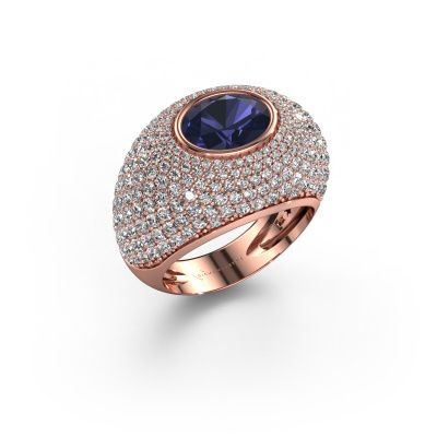 Ring Armida 585 rose gold sapphire 9x7 mm