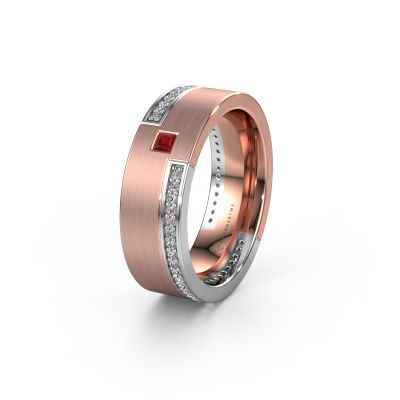 Ehering WH2048L17DM 585 Roségold Rubin ±7x2.4 mm