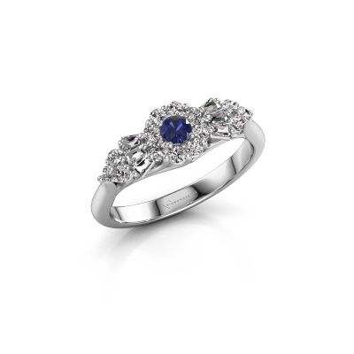 Engagement ring Carisha 585 white gold sapphire 3 mm