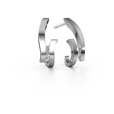Earrings Juliette 585 white gold diamond 0.09 crt