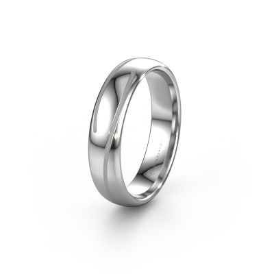Wedding ring WH0152M25A 585 white gold ±0.20x0.07 in