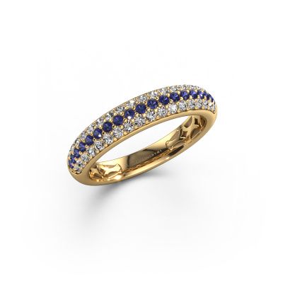 Ring Emely 4 585 gold sapphire 1.4 mm