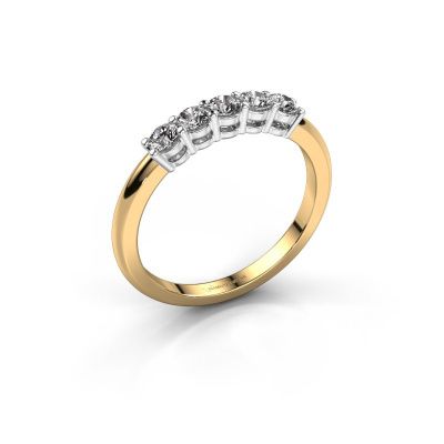 Ring Michelle 5 585 gold lab grown diamond 0.50 crt