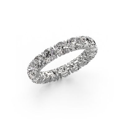 Stackable ring Vivienne 4.0 585 white gold diamond 4.00 crt