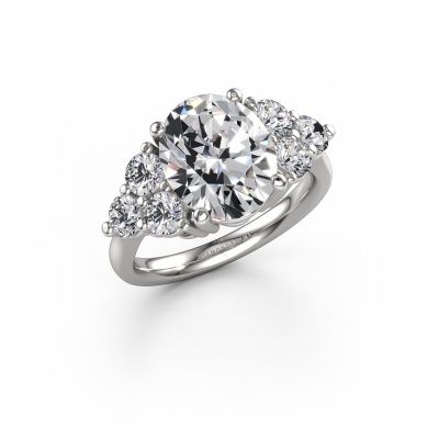 Verlobungsring Serenity OVL 950 Platin Lab-grown Diamant 4.93 crt