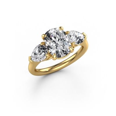 Engagement ring Carma CSH 585 gold lab grown diamond 3.80 crt