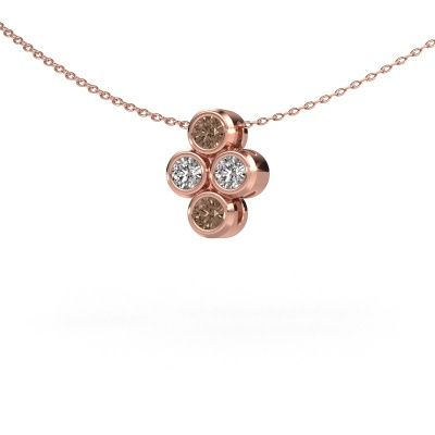 Anhänger Judi 585 Roségold Braun Diamant 0.60 crt