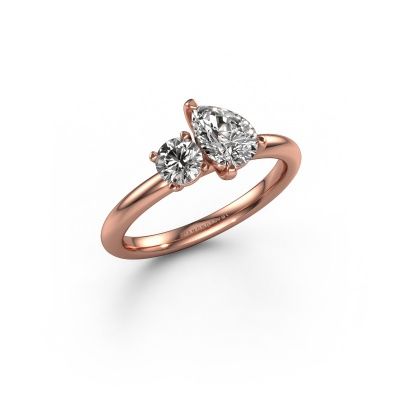 Verlobungsring Toi et Moi PER-RND 585 Roségold Diamant 0.95 crt