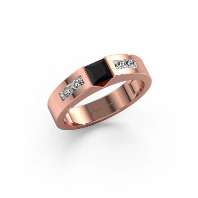 Verlobungsring Arlena 2 585 Roségold Schwarz Diamant 0.78 crt