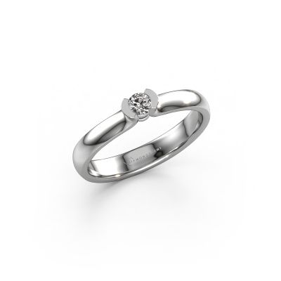 Ring Ophelia 950 platinum diamond 0.10 crt