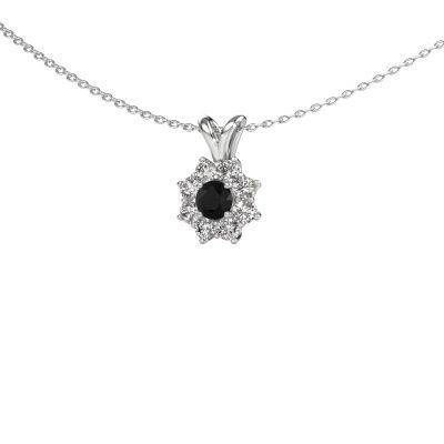 Pendant Carolyn 585 white gold black diamond 0.74 crt