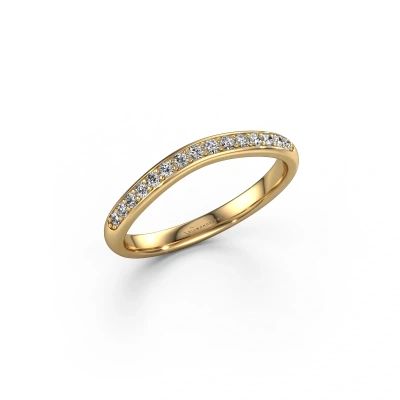 Stackable ring SR20A6H 585 gold diamond 0.168 crt