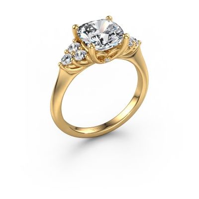Engagement ring Felipa CUS 585 gold lab grown diamond 2.873 crt