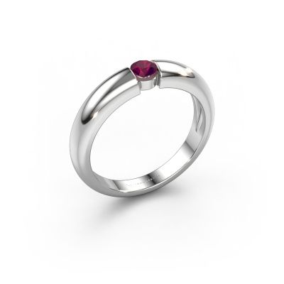 Verlobungsring Amelia 950 Platin Rhodolit 3.4 mm