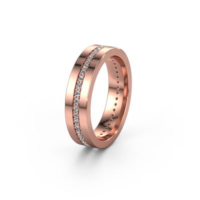 Alliance WH0103L15BP 585 or rose diamant synthétique 0.44 crt ±5x2 mm
