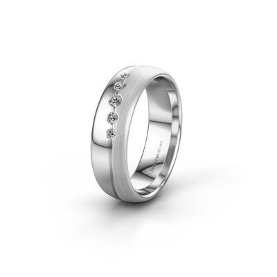 Wedding ring WH0925L36APM 950 platinum diamond ±6x1.7 mm