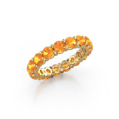Stackable ring Heddy rnd 3.7 585 gold citrin 3.7 mm