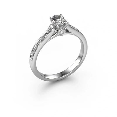 Engagement ring Valorie ovl 2 950 platinum diamond 0.40 crt