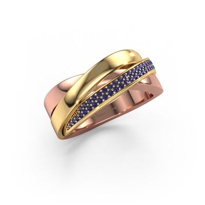 Ring Katherina 585 Roségold Saphir 1 mm