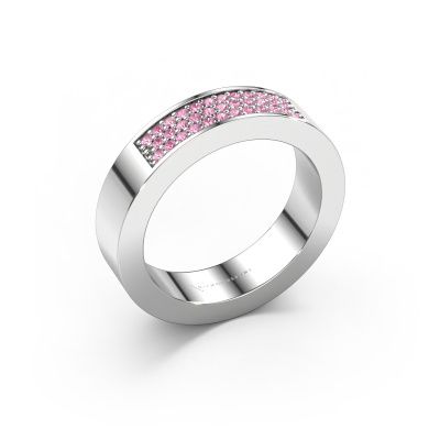 Ring Lindsey 1 585 Weißgold Pink Saphir 1.1 mm
