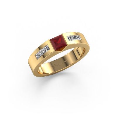 Engagement ring Arlena 2 585 gold ruby 4 mm