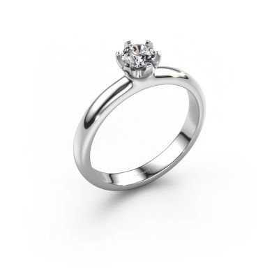 Engagement ring Lorretta 950 platinum lab grown diamond 0.40 crt