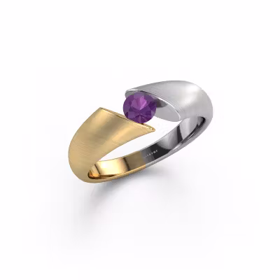 Ring Hojalien 1 585 gold amethyst 4.2 mm
