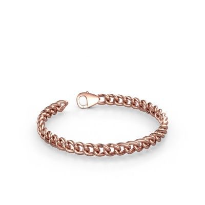 Cuban bracelet ±0.24 in (6 mm) 585 rose gold