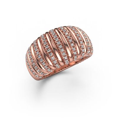 Ring Dawn 12mm 585 Roségold Zirkonia 1 mm