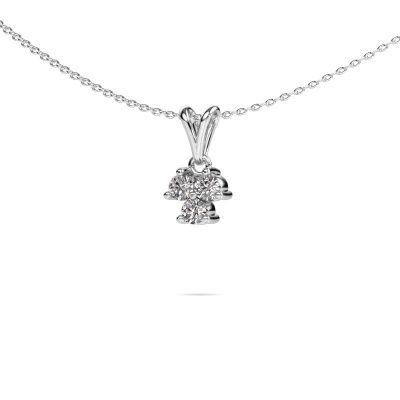 Pendant Shirlee 585 white gold zirconia 3 mm