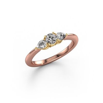 Verlobungsring Chanou RND 585 Roségold Diamant 0.670 crt