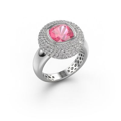 Ring Keshia 950 platinum pink sapphire 8 mm