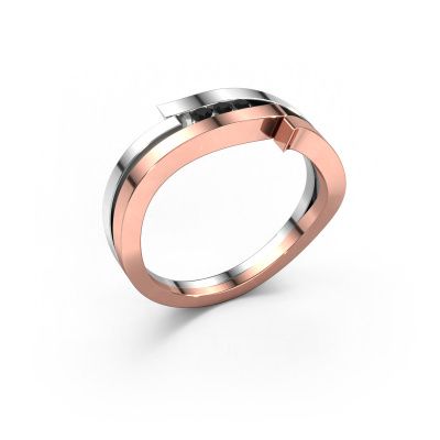 Ring Amelie 585 rose gold black diamond 0.064 crt
