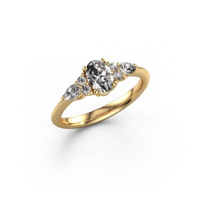 Engagement ring Melani OVL 585 gold diamond 1.06 crt